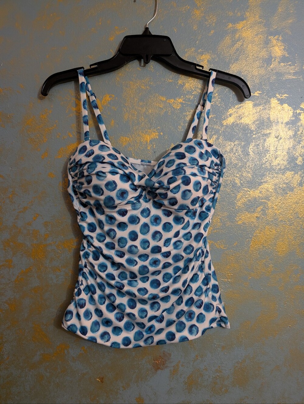 Disney Parks Blue and White Swim Camisole Size M